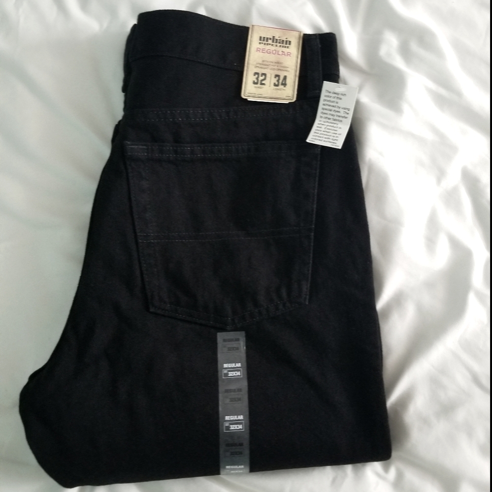Men's Black Jeans Urban Pipeline 32x34